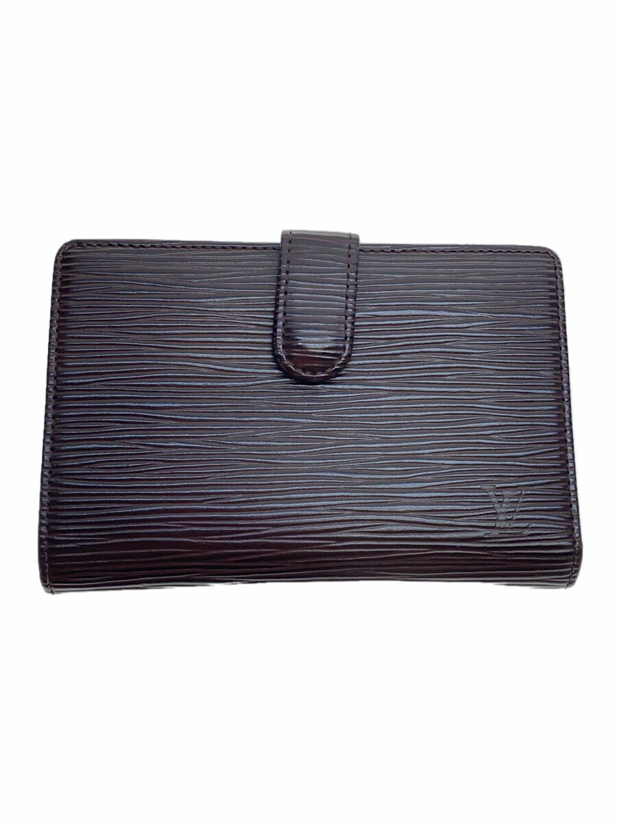 【中古】LOUIS VUITTON◆ポルト・モネ・ビエ・ヴィエノワ_エピ_BLK【服飾雑貨他】