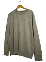 【中古】MAISON KITSUNE◆ニット・セーター(薄手)/XL/--/CRM/FM00528KT1036【メンズウェア】
