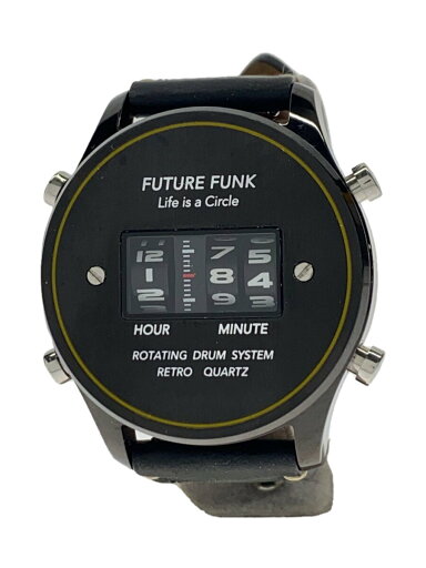 【中古】FUTURE FUNK◆クォーツ腕時計/アナログ/ステンレス/BLK/FF102【服飾雑貨他】 【中古】FUTURE FUNK◆クォーツ腕時計/アナログ/ステンレス/BLK/FF102【服飾雑貨他】