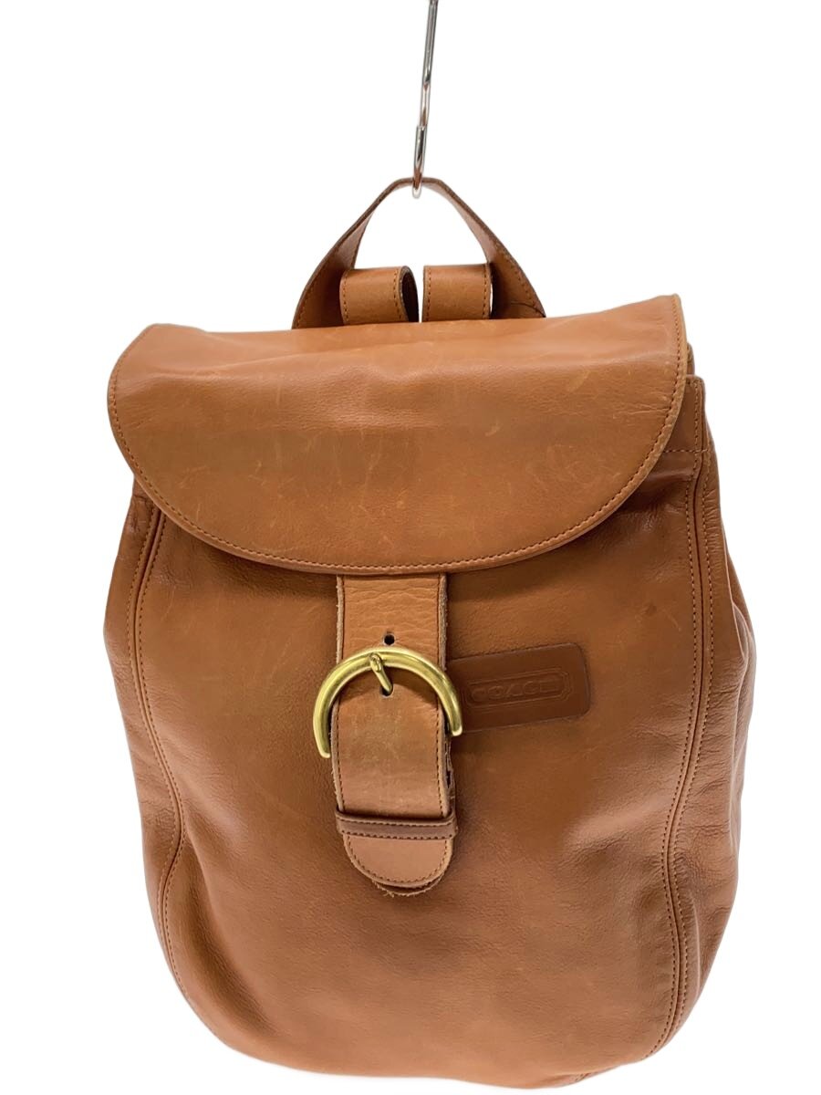 COACH◆80S/OLD COACH/USA製/リュック/レザー/BRW/0259-302//