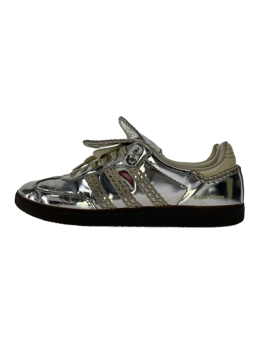 【中古】adidas◆BONNER X SAMBA SILVER METALLIC_ウェールズボナー X サンバ シルバー メタリック【シューズ】