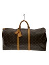 【中古】LOUIS VUITTON◆キーポル・バンドリエール60_モノグラム・キャンバス_BRW/PVC/BRW【バッグ】