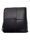 【中古】BOTTEGA VENETA◆カセットスクエア/財布/BLK/無地/メンズ//【服飾雑貨他】(4)