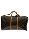 【中古】LOUIS VUITTON◆キーポル・バンドリエール60_モノグラム・キャンバス_BRW/PVC/BRW【バッグ】