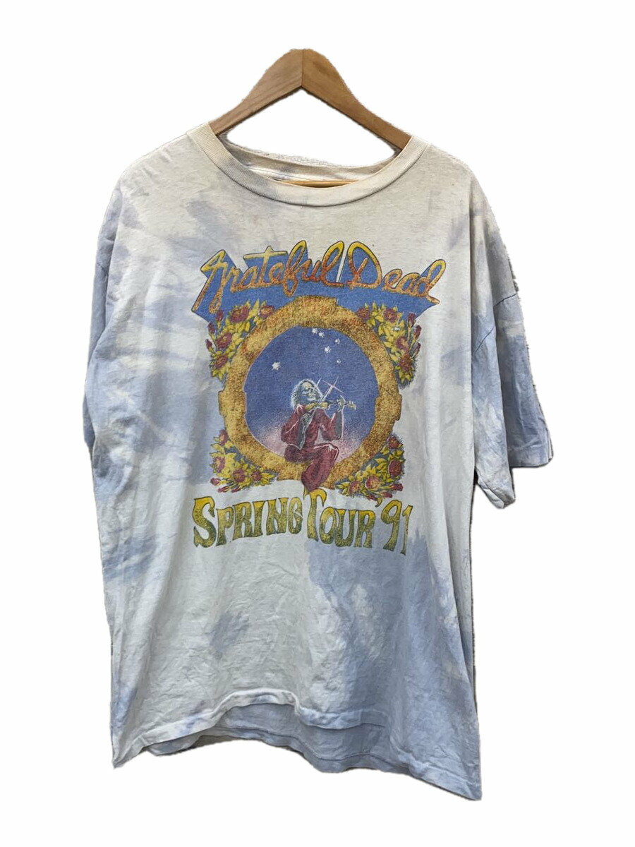 【中古】90s/Spring tour/タグ欠/ビッグサイズ/Tシャツ/タイダイ/1991年/袖裾シングル【メンズウェア】