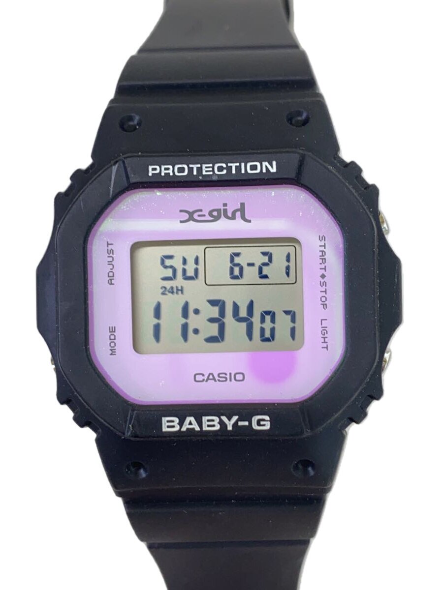 Other - 【中古】CASIO◆クォーツ腕時計/デジタル/ラバー/ピンク/ブラック/BGD-565XG【服飾雑貨他】