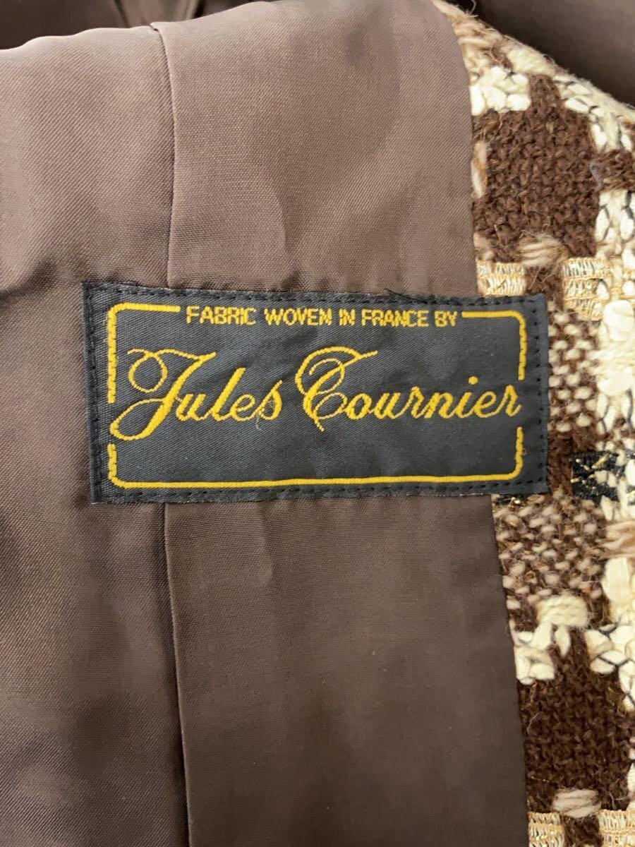 【中古】Jules Trounier/フランス製生地/日本製/スタンドカラージャケット/13/ウール/BEG【レディースウェア】