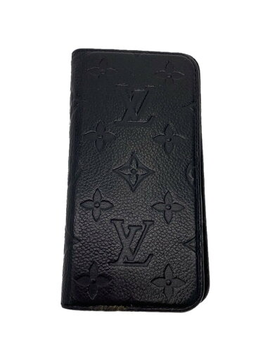 【中古】LOUIS VUITTON◆iPhoneX&XS・フォリオ_モノグラム・アンプラント_BLK/牛革/BLK/メンズ【服飾雑貨他】 【中古】LOUIS VUITTON◆iPhoneX&XS・フォリオ_モノグラム・アンプラント_BLK/牛革/BLK/メンズ【服飾雑貨他】