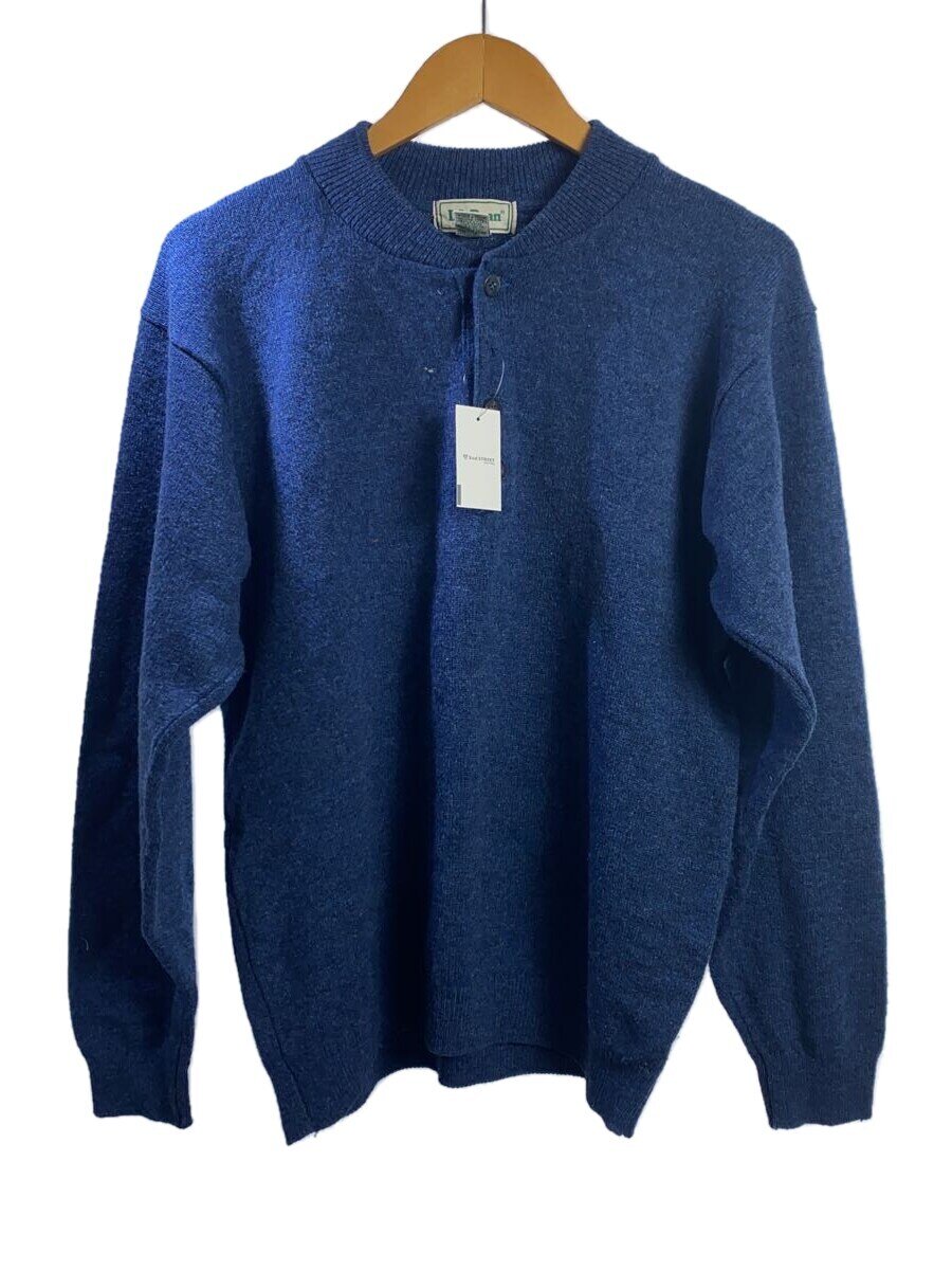 【中古】L.L.Bean◆ニット・セーター(薄手)/M/ウール/NVY/無地【メンズウェア】