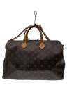 【中古】LOUIS VUITTON◆M40392/スピーディ・バンドリエール35_モノグラム・キャンバス_BRW/PVC/BRW//【バッグ】