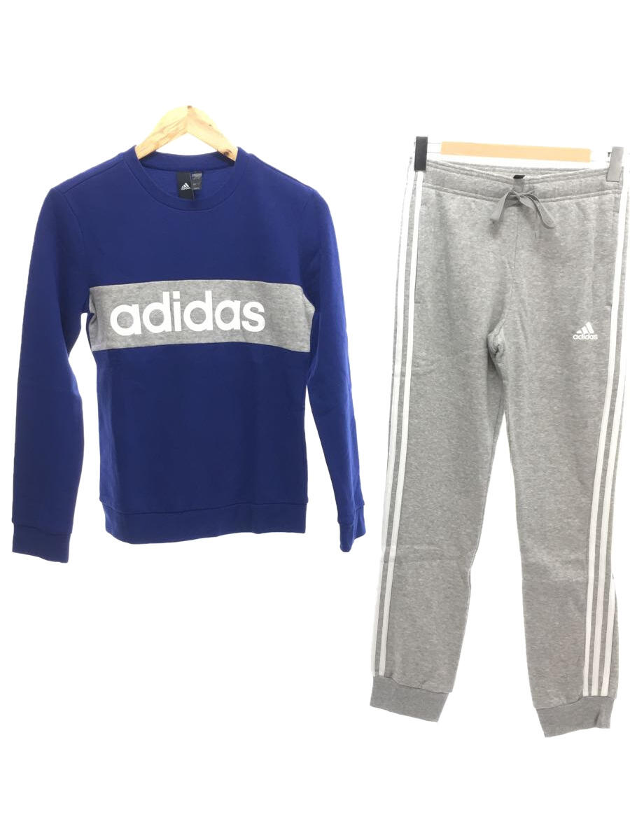 【中古】adidas◆S/ポリエステル/ブルー/無地/CY3514【レディースウェア】