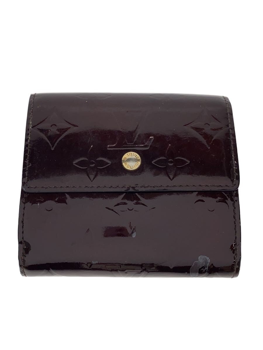 【中古】LOUIS VUITTON◆ポルト・モネ・ビエ・カルト・クレディ_モノグラム・ヴェルニ/エナメル/BRD/レディース【服飾雑貨他】