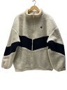 【中古】RUSSELL ATHLETIC◆ボアフリースジャケット/M/ポリエステル/クリーム/RBM22F0011【メンズウェア】