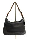 【中古】COACH◆オールレザーハンドバッグ/ターンロック/ブラック/10131【バッグ】