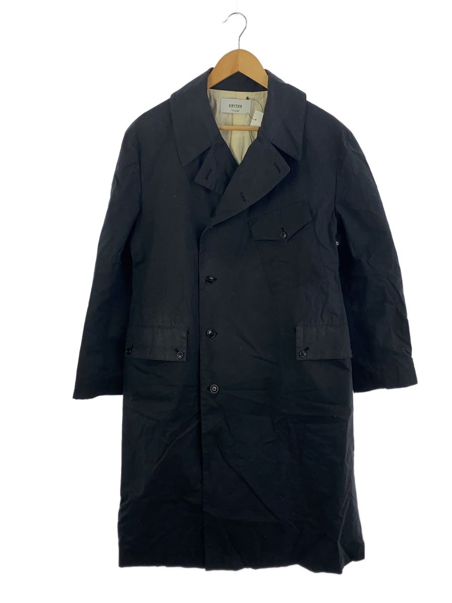 【中古】UNITUS◆コート/--/コットン/BLK/無地【メンズウェア】