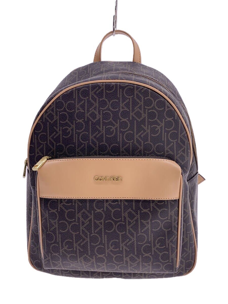 【中古】Calvin Klein◆リュック/--/BRW【バッグ】