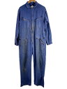【中古】SANFOR◆オールインワン/--/コットン/BLU/無地【メンズウェア】