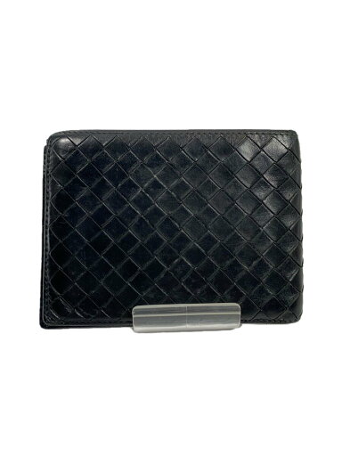 【中古】BOTTEGA VENETA◆2つ折り財布/レザー/BLK/無地/メンズ【服飾雑貨他】 【中古】BOTTEGA VENETA◆2つ折り財布/レザー/BLK/無地/メンズ【服飾雑貨他】