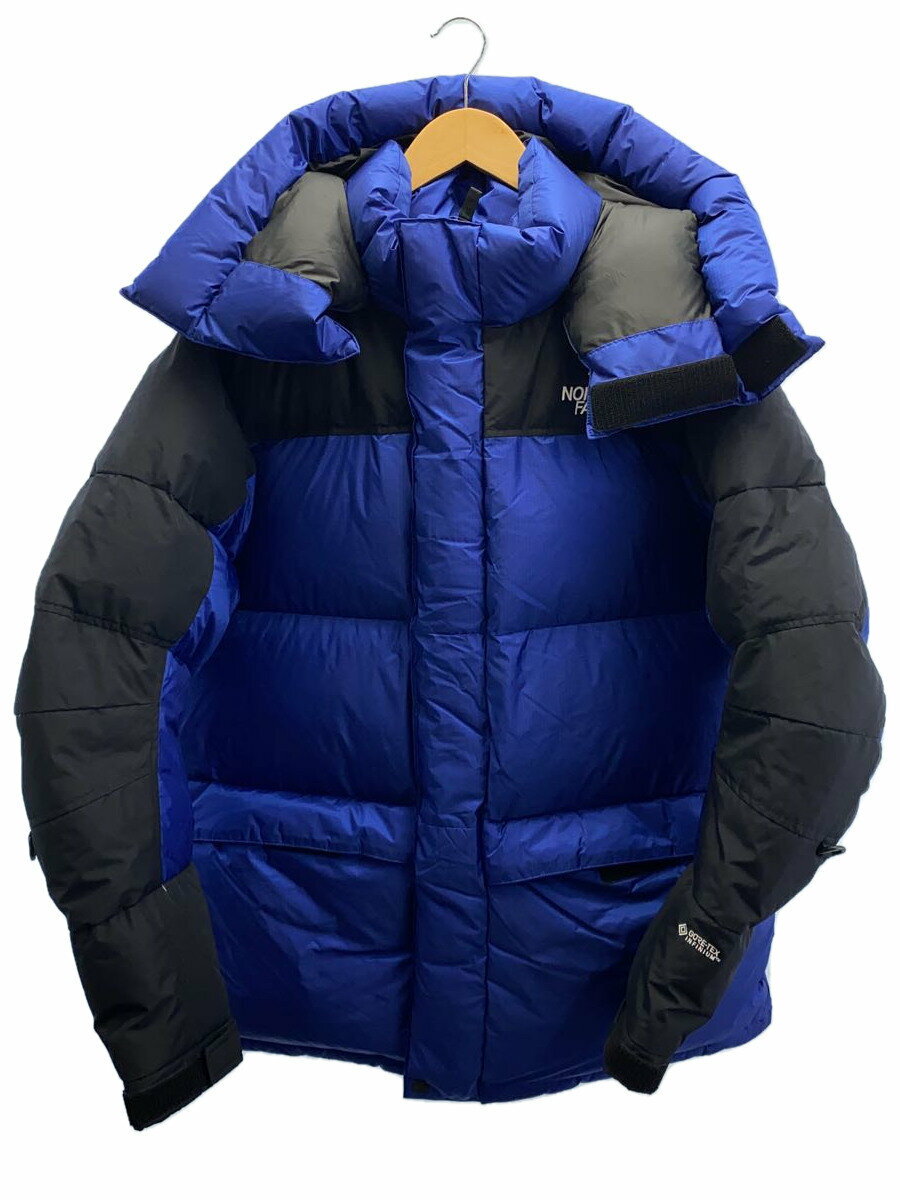 【中古】THE NORTH FACE◆HIM DOWN PARKA_ヒムダウンパーカ/L/ナイロン/BLU/ND92031【メンズウェア】