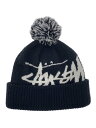 【中古】STUSSY◆ヘッドウェア/--/アクリル/BLK/メンズ【服飾雑貨他】