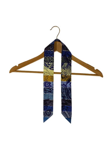 【中古】HERMES◆スカーフ/シルク/BLU/総柄/レディース【服飾雑貨他】 【中古】HERMES◆スカーフ/シルク/BLU/総柄/レディース【服飾雑貨他】