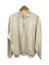 【中古】BLURHMS◆Co/Silk Nep Harf-Zip/スウェット/4/コットン/CRM/BHS24F038Si【メンズウェア】
