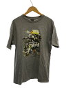【中古】STUSSY◆Tシャツ/L/コットン/GRY【メンズウェア】