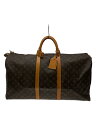 【中古】LOUIS VUITTON◆キーポル60_モノグラム・キャンバス_BRW/PVC/BRW/モノグラム/青サビ【バッグ】