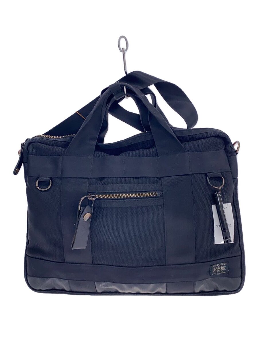 【中古】PORTER◆ブリーフケース/ナイロン/BLK/703-07882【バッグ】