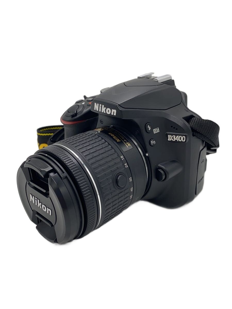 【中古】Nikon◆デジタル一眼カメラ D3400 18-55 VR レンズキット [ブラック]//【カメラ】