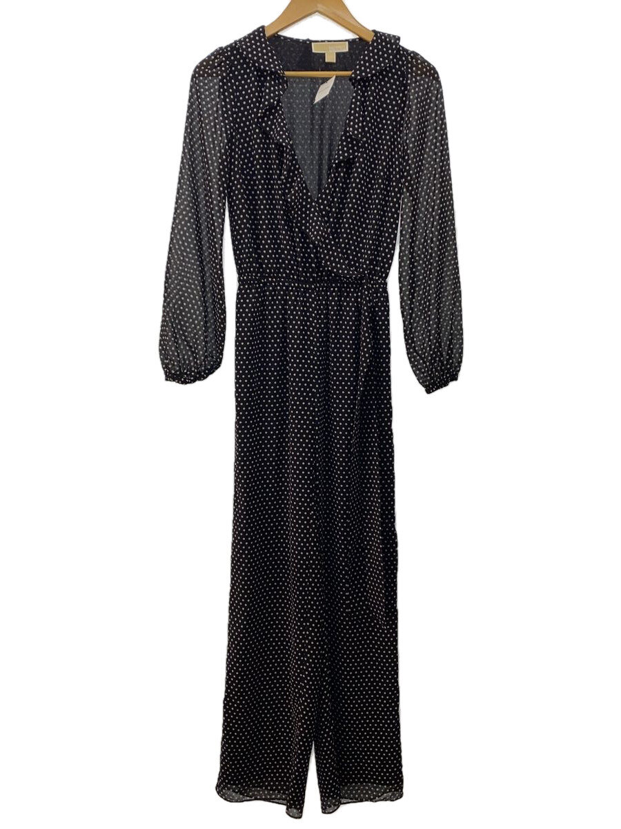 【中古】MICHAEL MICHAEL KORS◆オールインワン/XXS/ポリエステル/BLK/ドット//【レディースウェア】