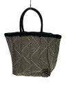 【中古】Trenta Sei/トートバッグ/マルシェバッグ/ポーチ付/--/BLK【バッグ】