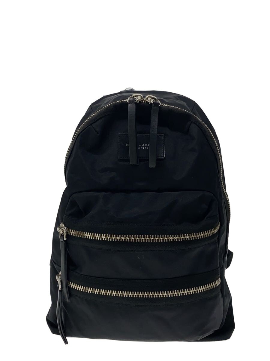 【中古】MARC JACOBS◆NYLON BIKER BACKPACK/ナイロン/BLK/M0008296//【バッグ】