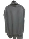 【中古】HOMME PLISSE ISSEY MIYAKE◆D/KNIT SWEARTER VEST/ベスト/レーヨン/GRY/無地/HP21KE209【メンズウェア】