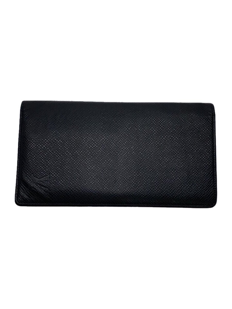 乐天商城 - 【中古】LOUIS VUITTON◆ポルト・バルール・カルト・クレディ_タイガ/レザー/BLK/無地/メンズ【服飾雑貨他】