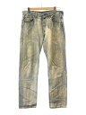 【中古】Levi’s◆ストレートパンツ/32/コットン/IDG/無地【メンズウェア】(4)
