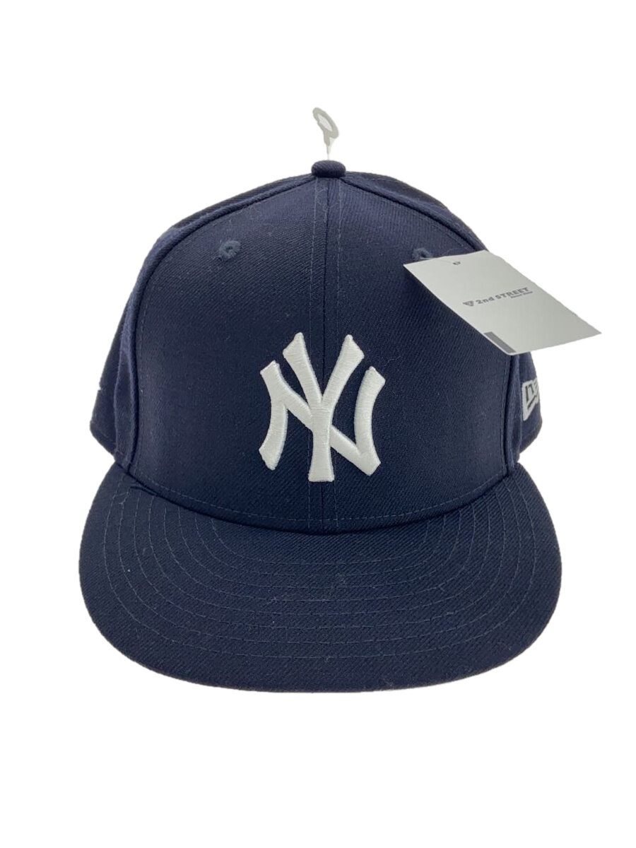 【中古】NEW ERA◆キャップ/7 3/8/ウール/BLK/無地/メンズ【服飾雑貨他】