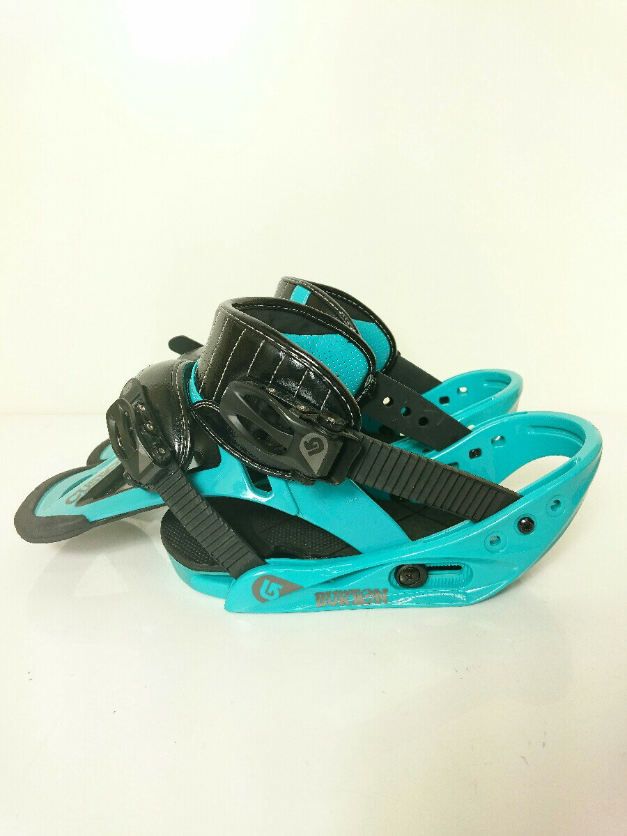 【中古】BURTON◆スノーボードバインディング/SM/BLU/CUSTOM【スポーツ】