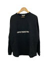 【中古】COOTIE◆Polyester Twill Football L/S Tee/スウェット/M/コットン/BLK【メンズウェア】
