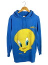 【中古】ARTEX◆90s/TWEETY/デッドストック/C1993/パーカー/M/コットン/BLU【メンズウェア】(4)