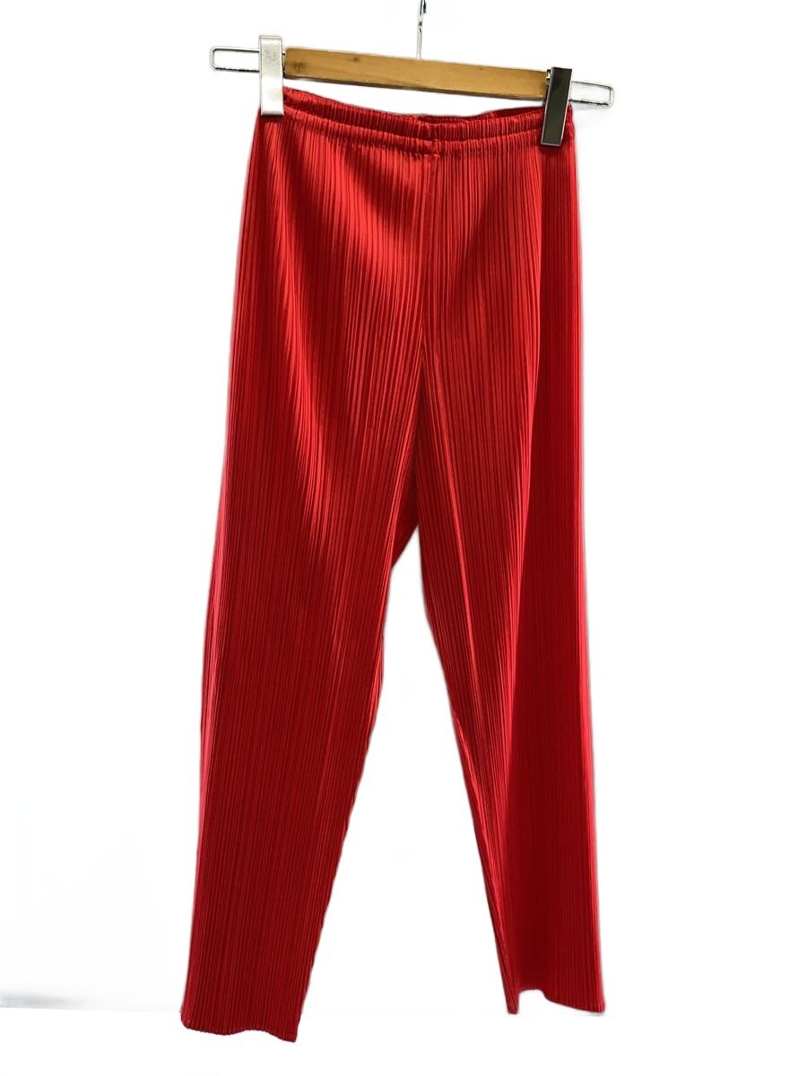 【ブランド】PLEATS PLEASE ISSEY MIYAKE 【ブランドカナ】プリーツプリーズイッセイミヤケ 【型番】 【程度】B 【サイズ】3 【メインカラー】レッド 【素材・生地】ポリエステル 【キーワード】　　　/ 2026/02/06 セカンドストリート堺上野芝店【2962】【中古】PLEATS PLEASE ISSEY MIYAKE◆ボトム/3/ポリエステル ブランド PLEATS PLEASE ISSEY MIYAKE 型番 カラー レッド 柄 無地 素材・生地 ポリエステル>色・素材について サイズ 3>サイズ表示について 実寸（cm） 【パンツ】 ウエスト幅：28 / ヒップ幅：24 / 股上：34 / 股下：52 【その他】 その他サイズ：/ 商品は　セカンドストリート堺上野芝店の店頭にて販売しております。商品に関するお問合わせは、お電話(TEL:072-276-6331)にて、問合わせ番号：2347801667048をお伝えください。 配送方法やお支払い方法に関するお問い合わせは、サポートセンターまでご連絡をお願いします。 ※お電話の対応は営業時間内のみとなります。お問い合わせフォームでお問い合わせの際はご注文番号をご記入下さい この商品に関する出品店舗からのコメント 店頭での同時販売も行っているため、ストア掲載時と状態が異なる場合がございます。また、商品説明に記載のない汚れやダメージが生じる場合がございます。気になる箇所や写真では不鮮明な部分がございましたら、お気軽にお問合せくださいませ。