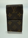 【中古】LOUIS VUITTON◆エテュイ・シガレット_モノグラム・キャンバス_BRW/--/BRW/総柄/メンズ【服飾雑貨他】