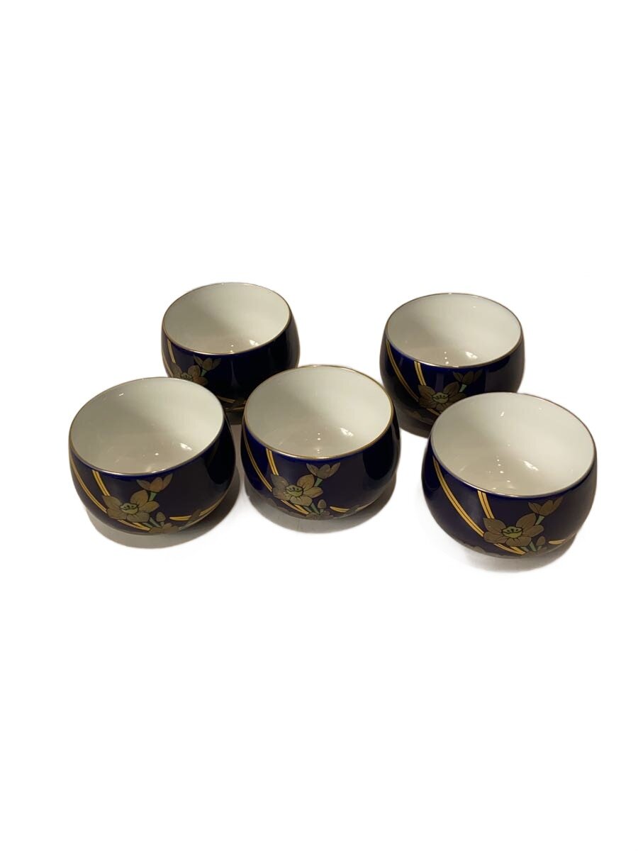 【中古】香蘭社◆湯呑/5点セット/NVY【キッチン用品】