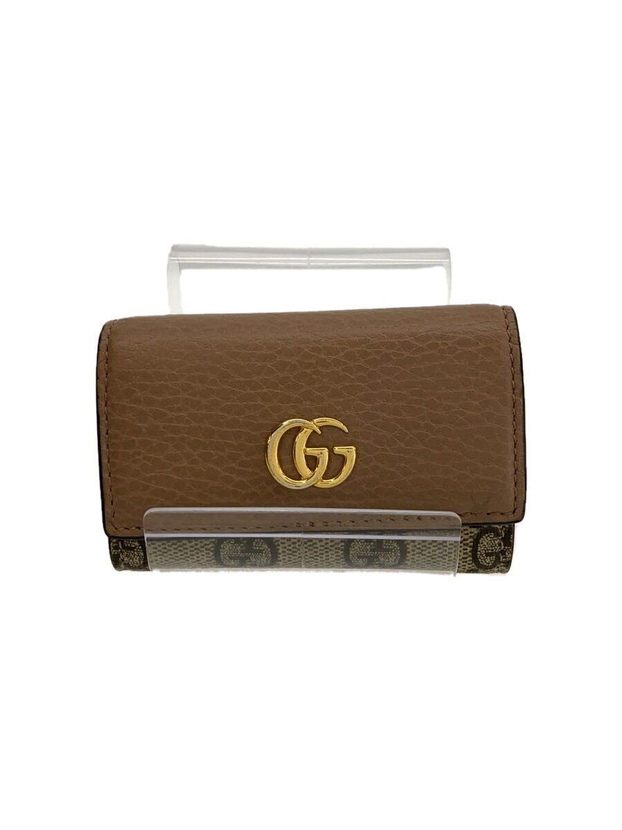 【中古】GUCCI◆キーケース/--/BEG/レディース/456118【服飾雑貨他】