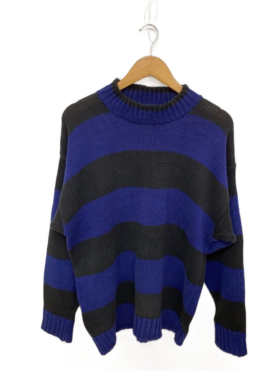 【中古】GAP◆90s/オールドギャップ/ニット・セーター(厚手)/M/ウール/BLU【メンズウェア】