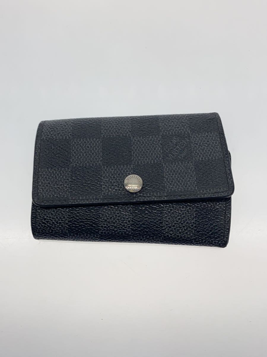 【中古】LOUIS VUITTON◆ミュルティクレ6_ダミエ・グラフィット_BLK/--/BLK/メンズ【服飾雑貨他】