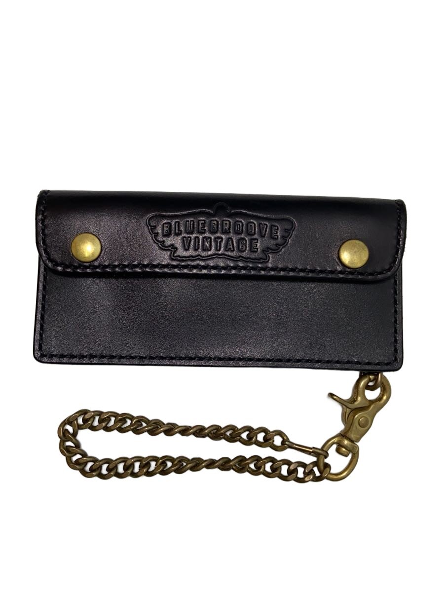 【中古】BLUE GROOVE/TRUCKER WALLET/長財布/レザー/ブラック/メンズ【服飾雑貨他】