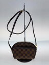 【中古】LOUIS VUITTON◆ポシェット・イパネマ_ダミエ・エベヌ_BRW/PVC/BRW【バッグ】