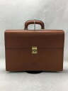 【中古】LOEWE◆アナグラム/ブリーフケース/レザー/BRW/無地【バッグ】