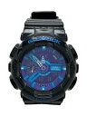 【中古】CASIO◆クォーツ腕時計・G-SHOCK/デジアナ/ラバー/BLK/BLK【服飾雑貨他】